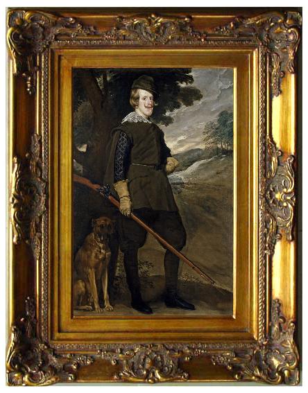 framed  Diego Velazquez Philip IV as a Hunter (df01), Ta056